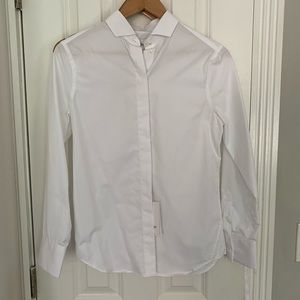 Figaret Paris “Caroline” white button down NWT